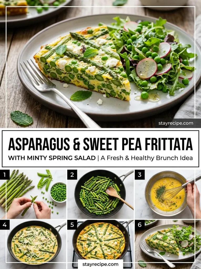 1 Asparagus Sweet Pea Frittata With Minty Spring Salad