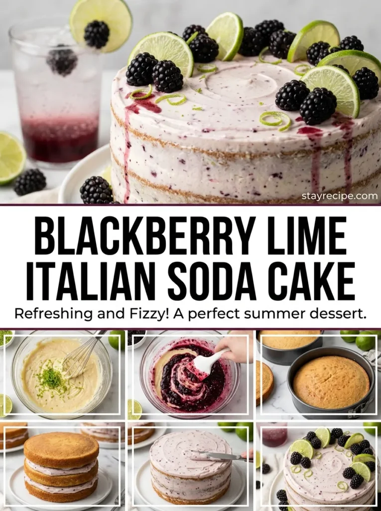1  Blackberry Lime Italian Soda Cake