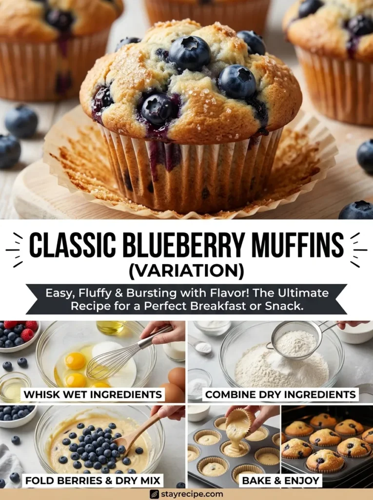 10 Classic Blueberry Muffins Variation