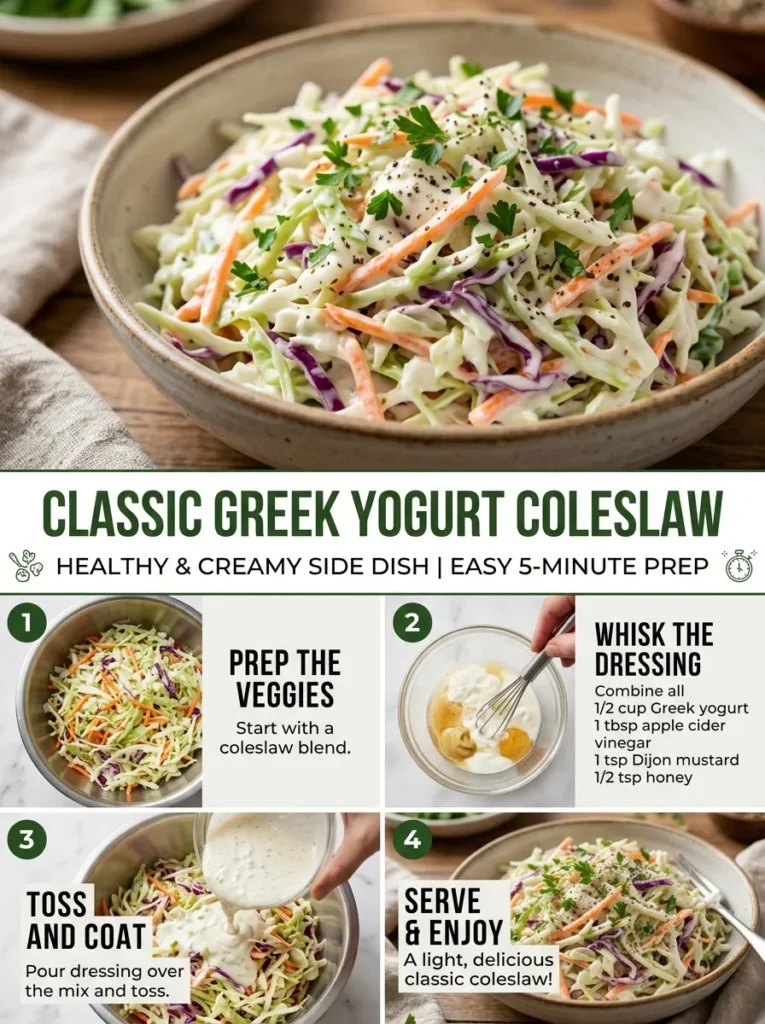 10  Classic Greek Yogurt Coleslaw