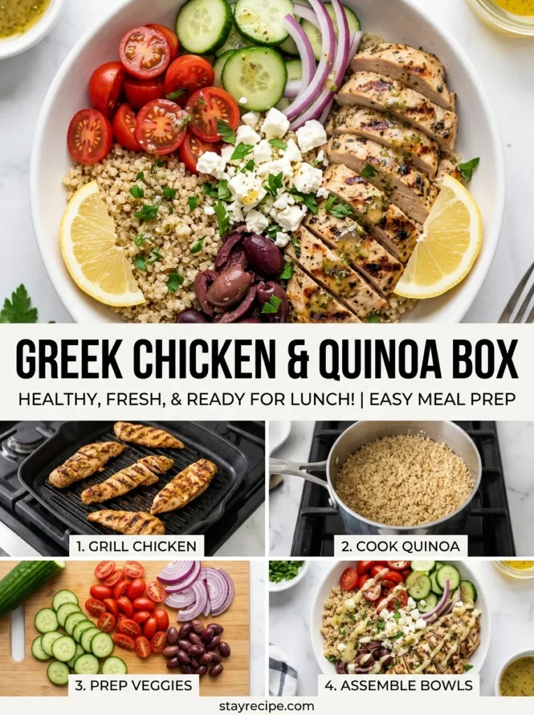 10  Greek Chicken Quinoa Box