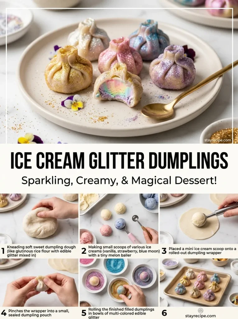 10  Ice Cream Glitter Dumplings