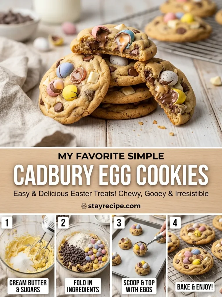 10  My Favorite Simple Cadbury Egg Cookies