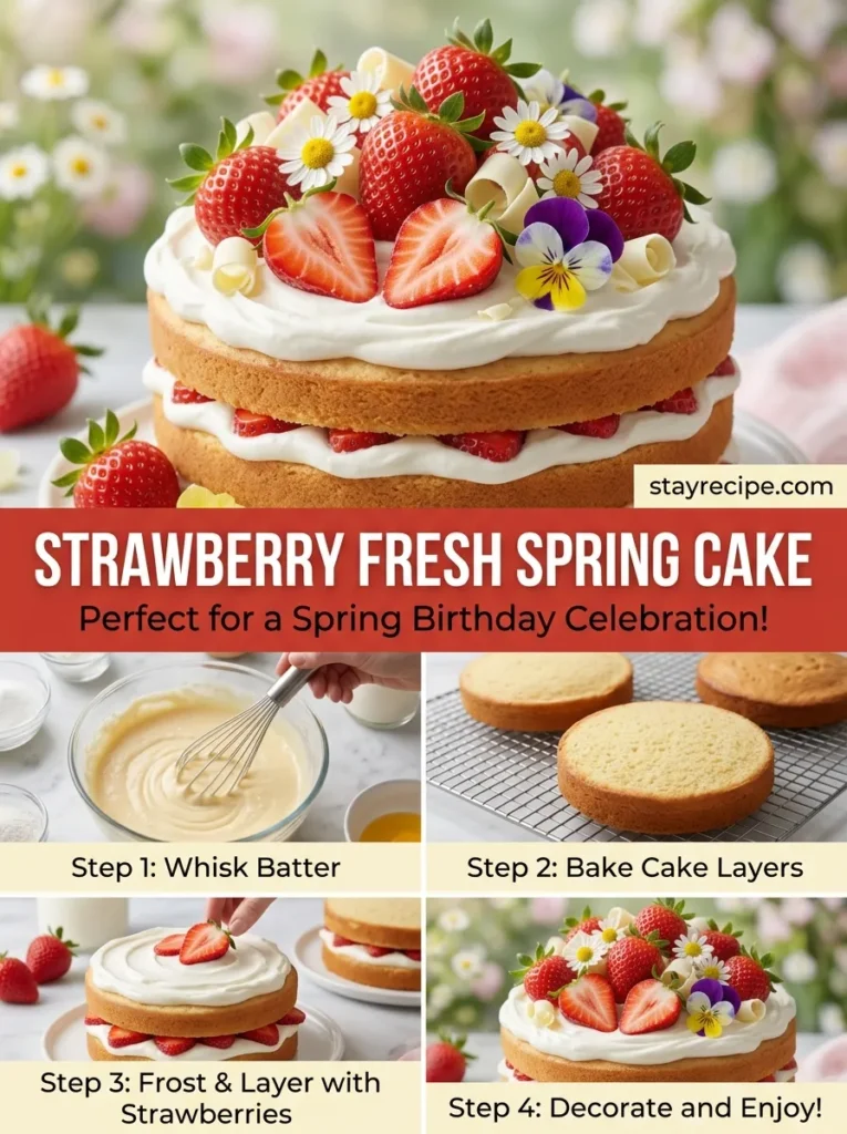 10  Strawberry Fresh Spring Cake