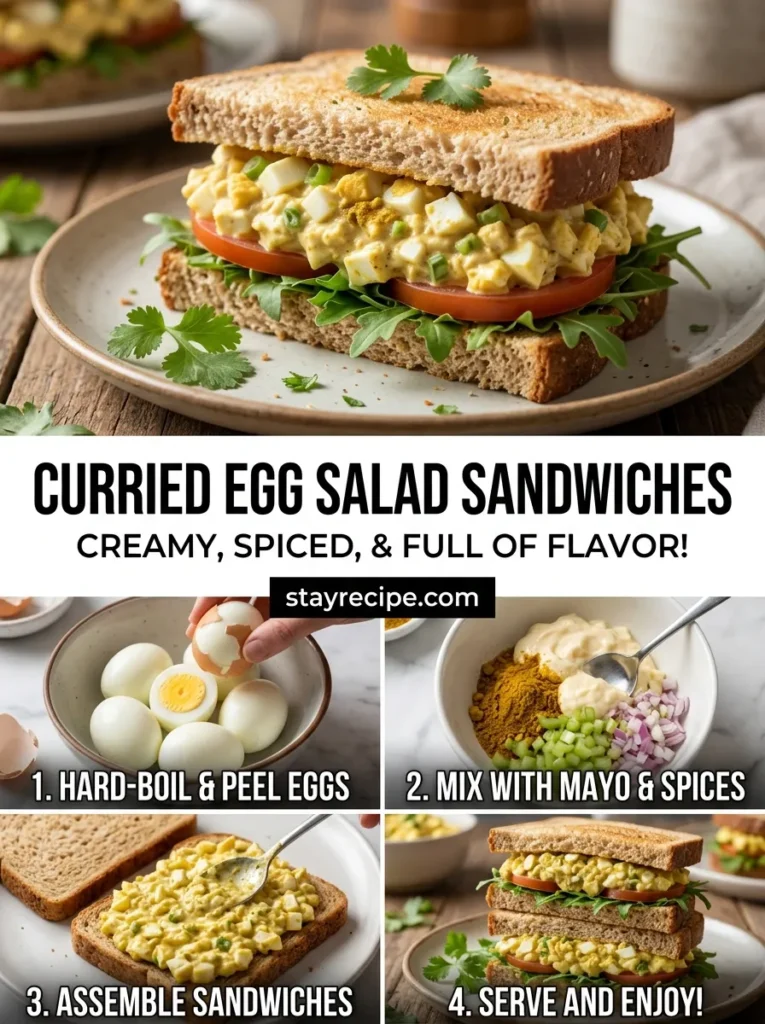 2  Curried Egg Salad Sandwiches