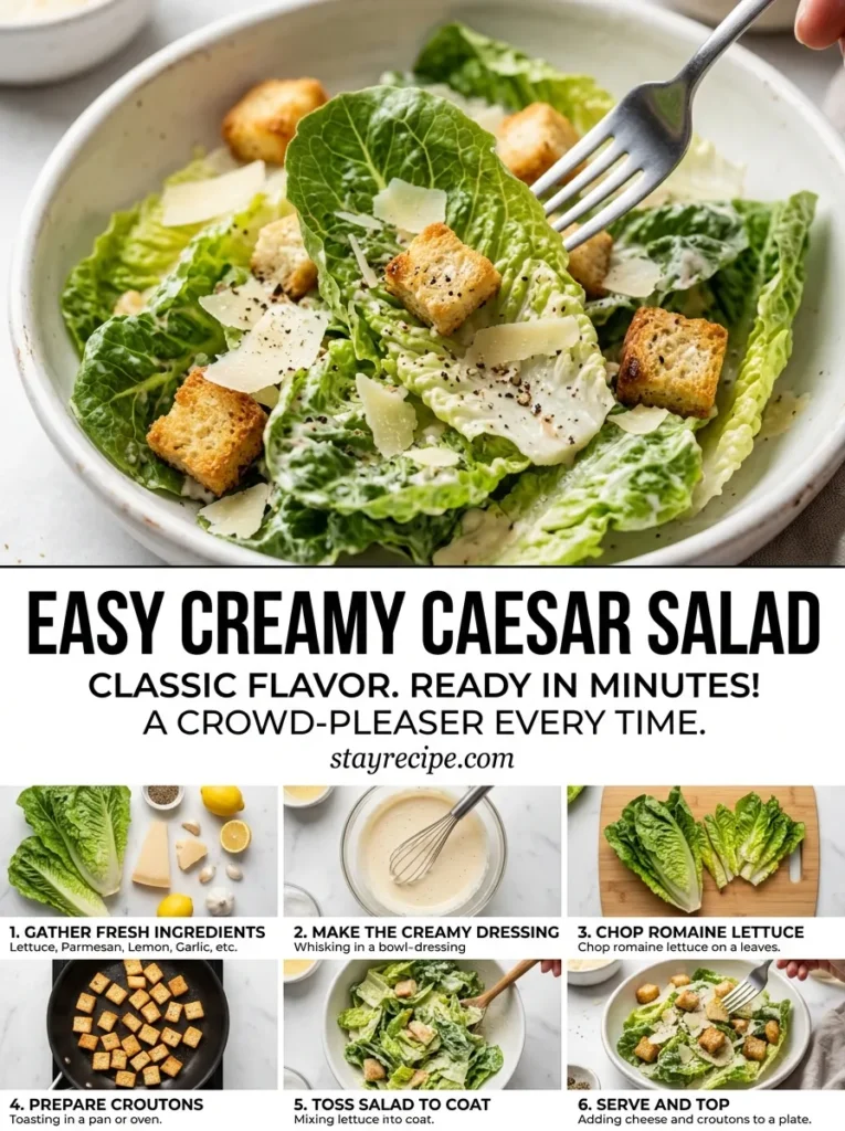 2  Easy Creamy Caesar Salad