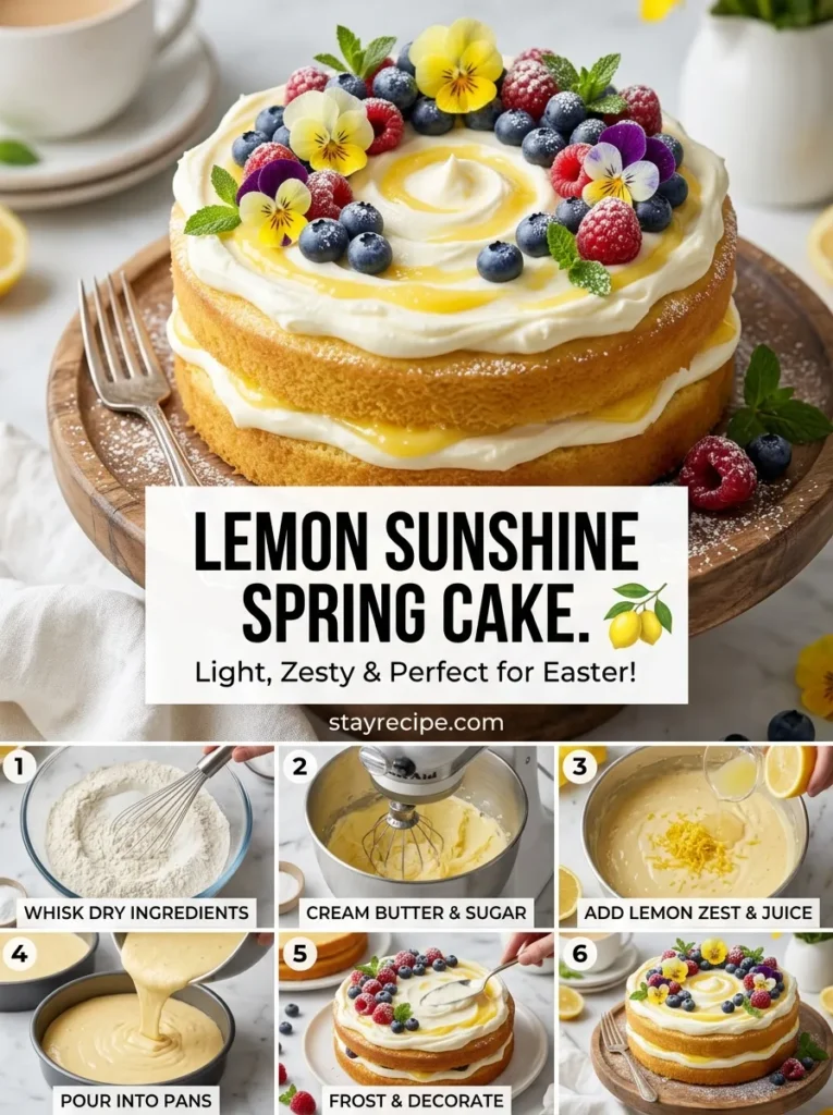 2 Lemon Sunshine Spring Cake