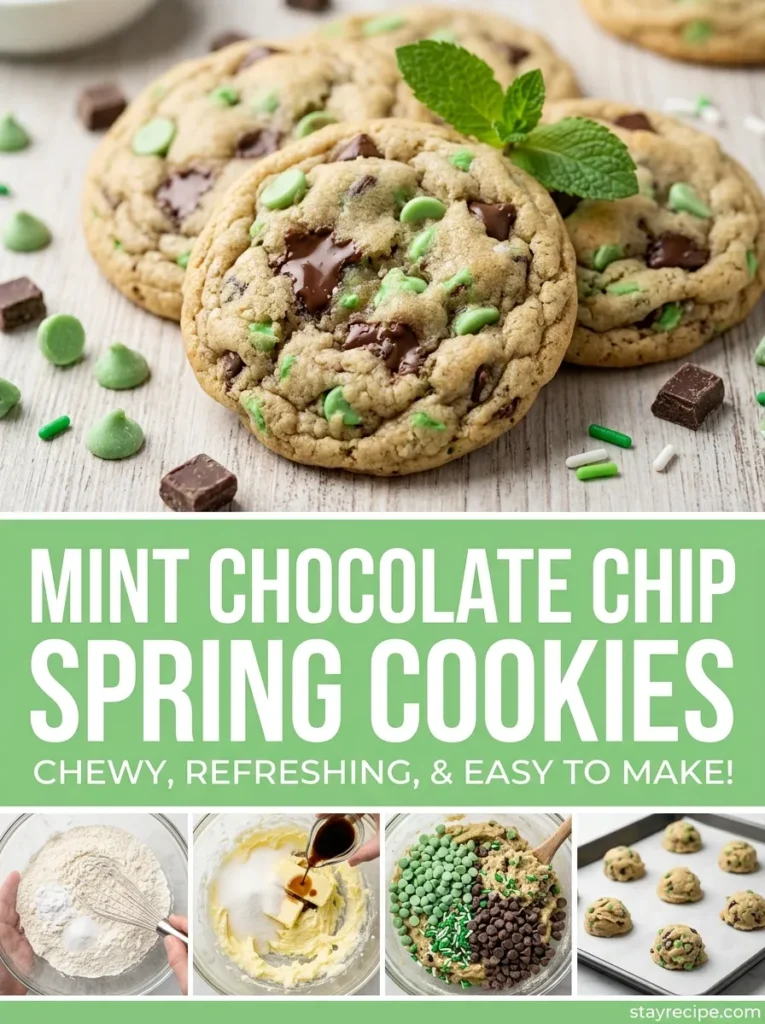 2  Mint Chocolate Chip Spring Cookies