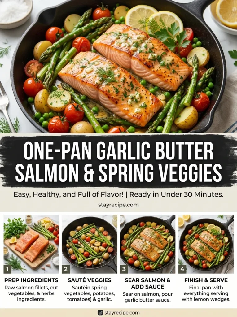 2 One Pan Garlic Butter Salmon Spring Veggies 2