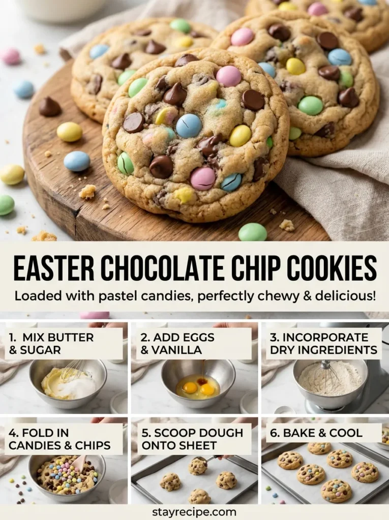 3  Easter Chocolate Chip Cookies