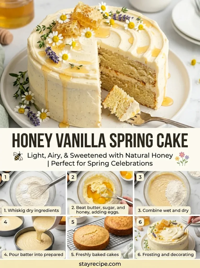 3 Honey Vanilla Spring Cake