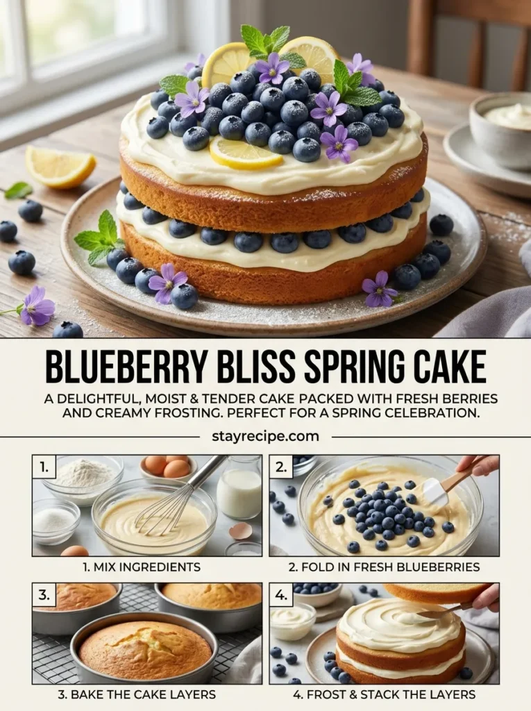 4 Blueberry Bliss Spring Cake