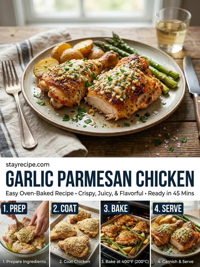 4  Garlic Parmesan Chicken