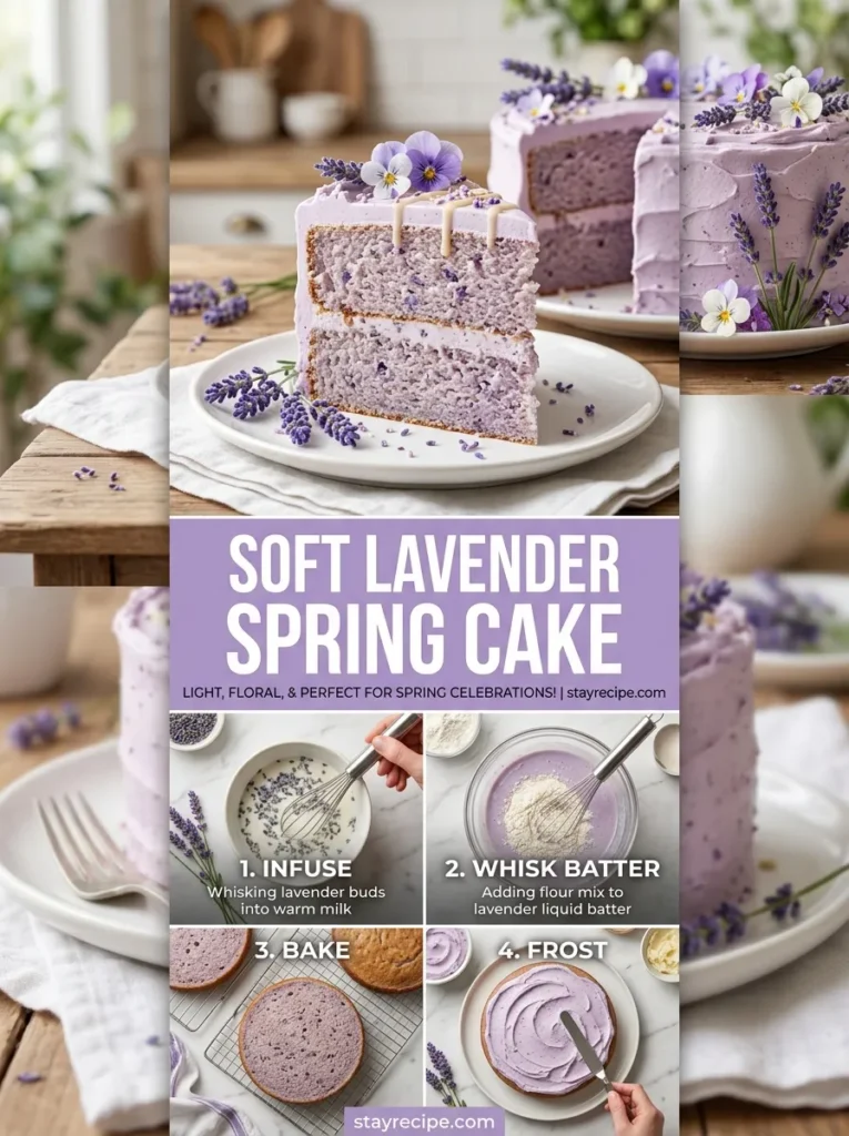 4 Soft Lavender Spring Cake