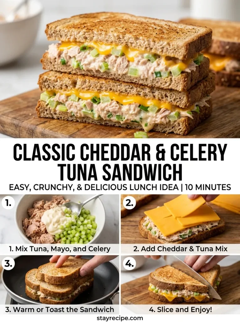 5  Classic Cheddar Celery Tuna Sandwich