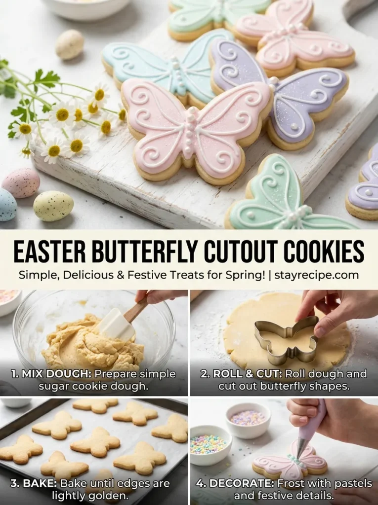 5  Easter Butterfly Cutout Cookies