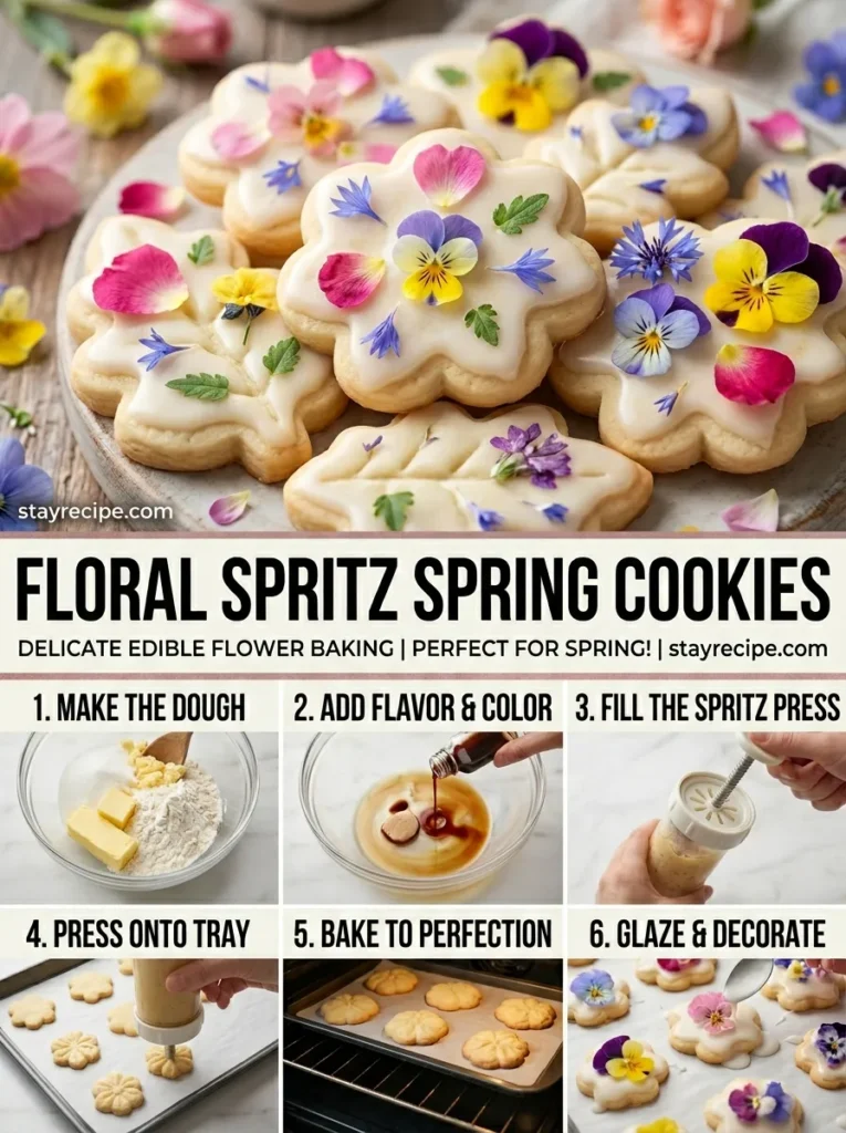 5  Floral Spritz Spring Cookies