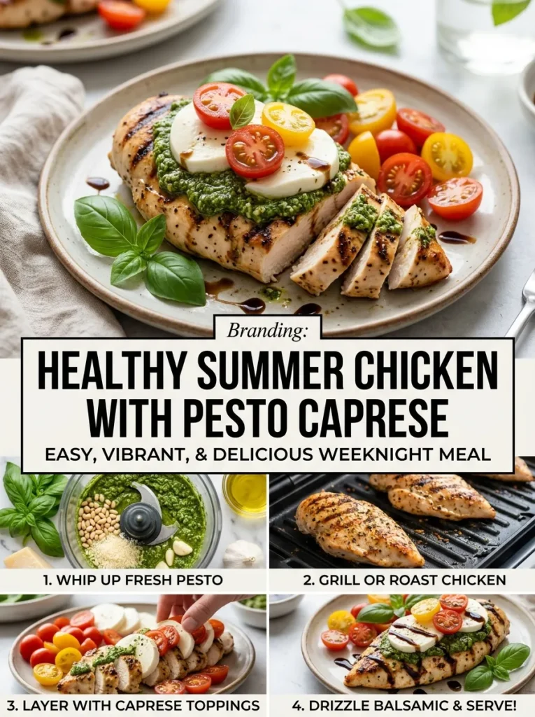5  Healthy Summer Chicken With Pesto Caprese
