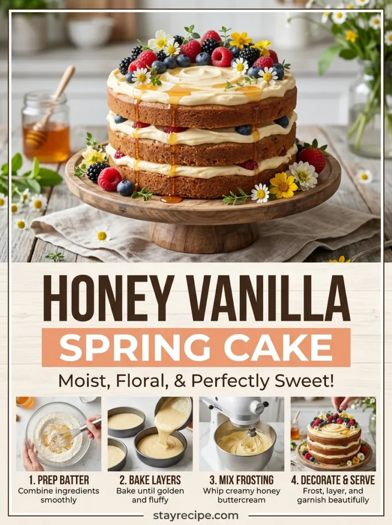 5 Honey Vanilla Spring Cake