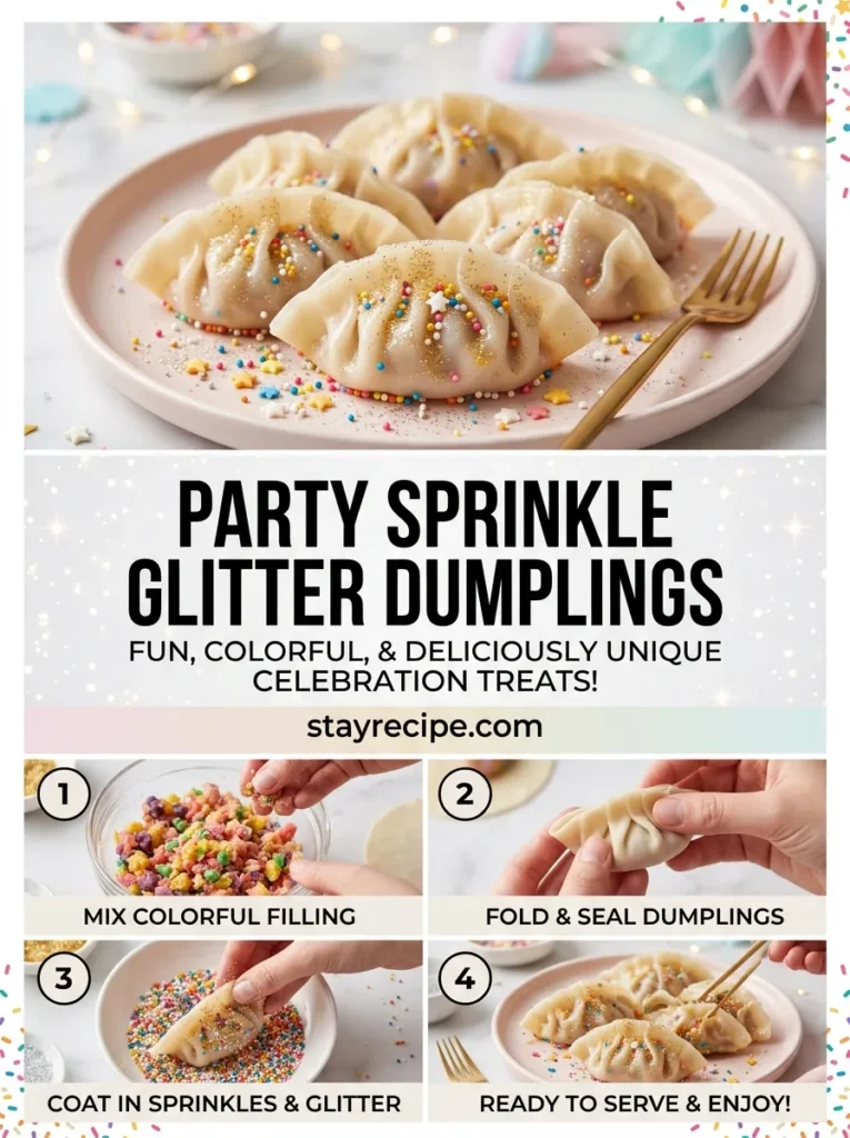 5  Party Sprinkle Glitter Dumplings