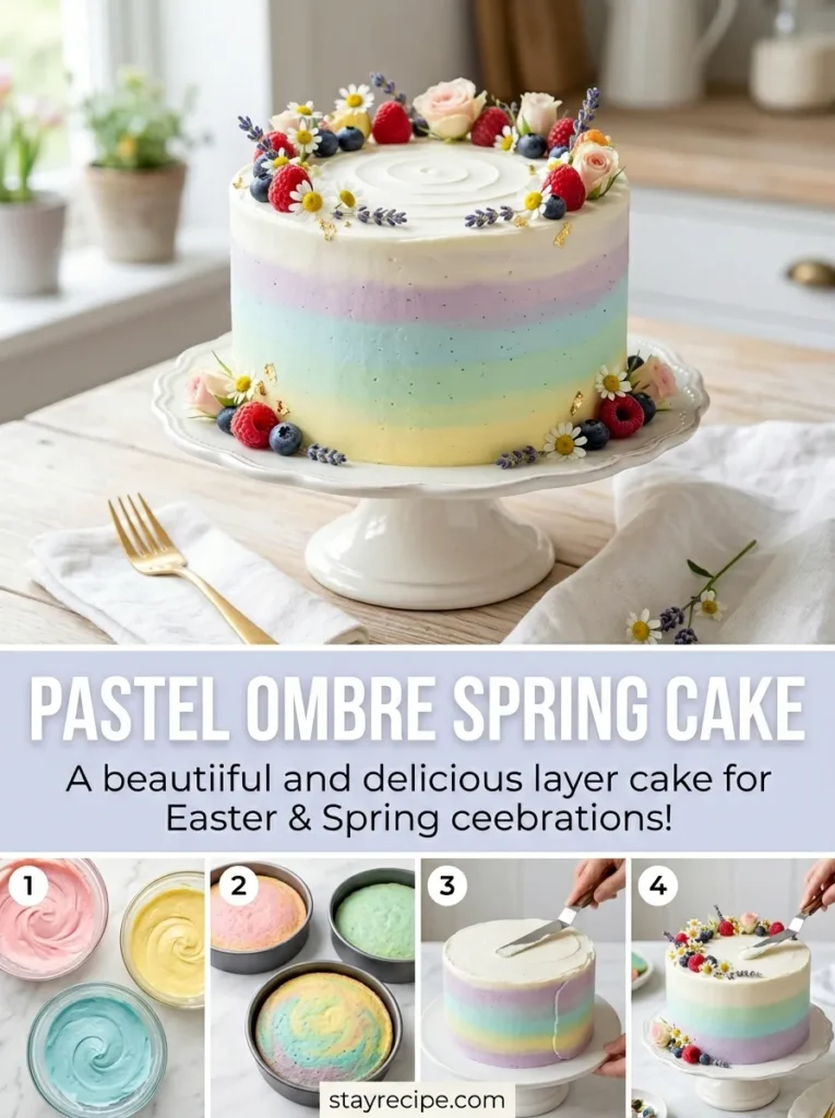 5 Pastel Ombre Spring Cake