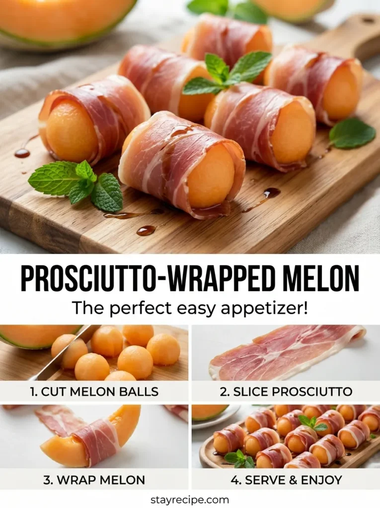 5  Prosciutto Wrapped Melon