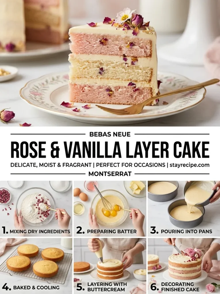 5  Rose Vanilla Layer Cake