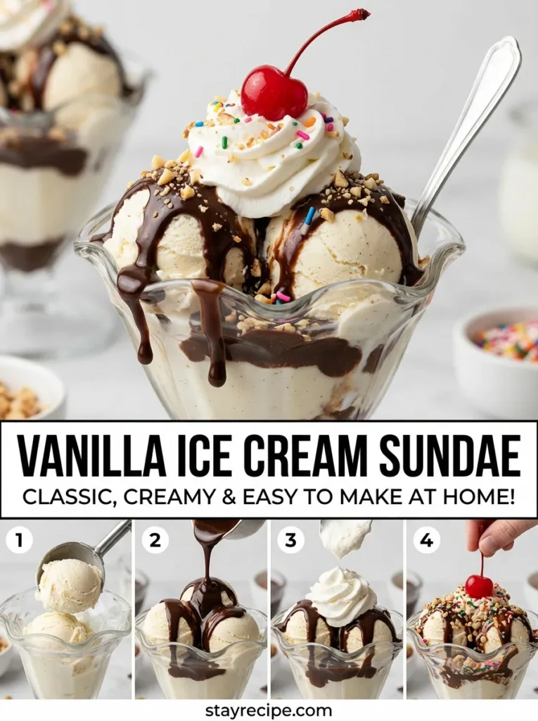 5  Vanilla Ice Cream Sundae