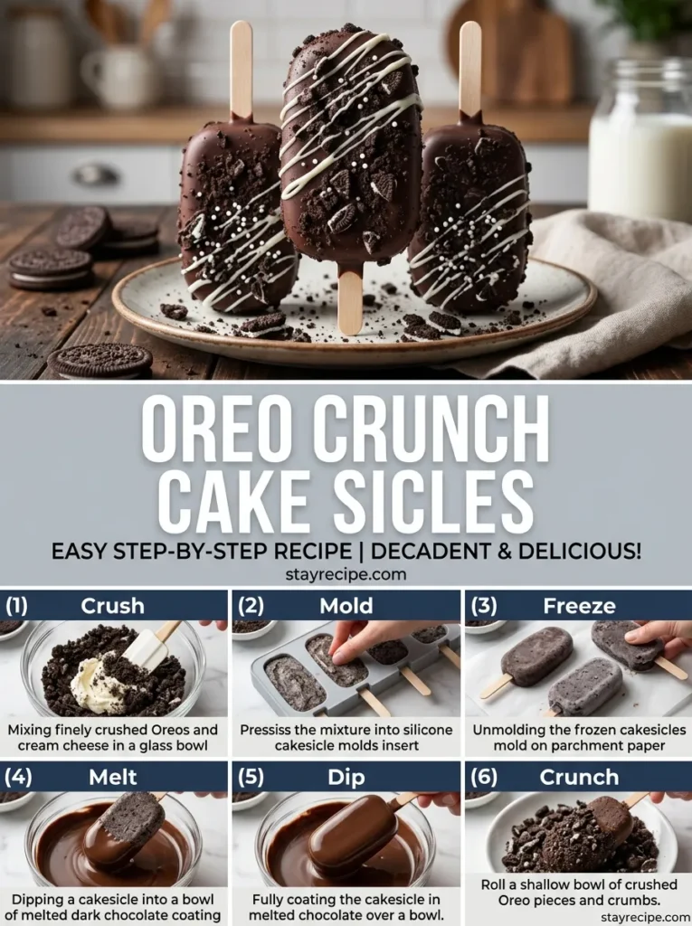 5 Oreo Crunch Cake Sicles