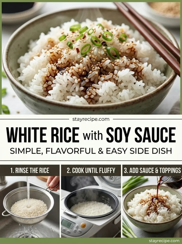 5 White Rice With Soy Sauce