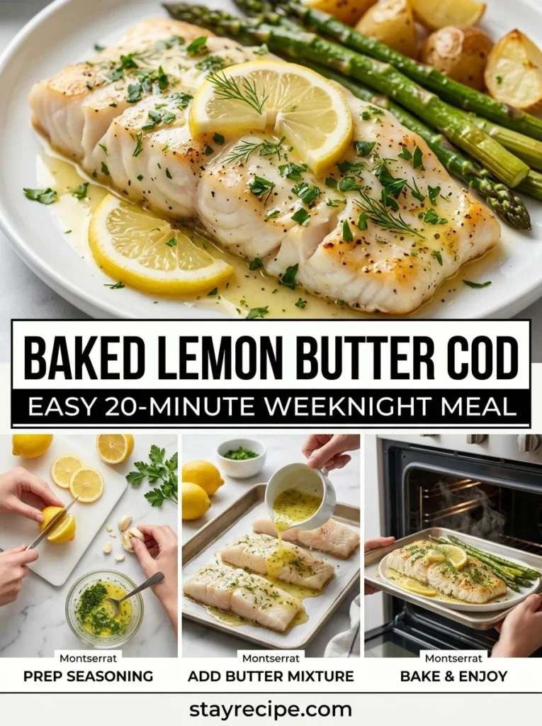 6 Baked Lemon Butter Cod