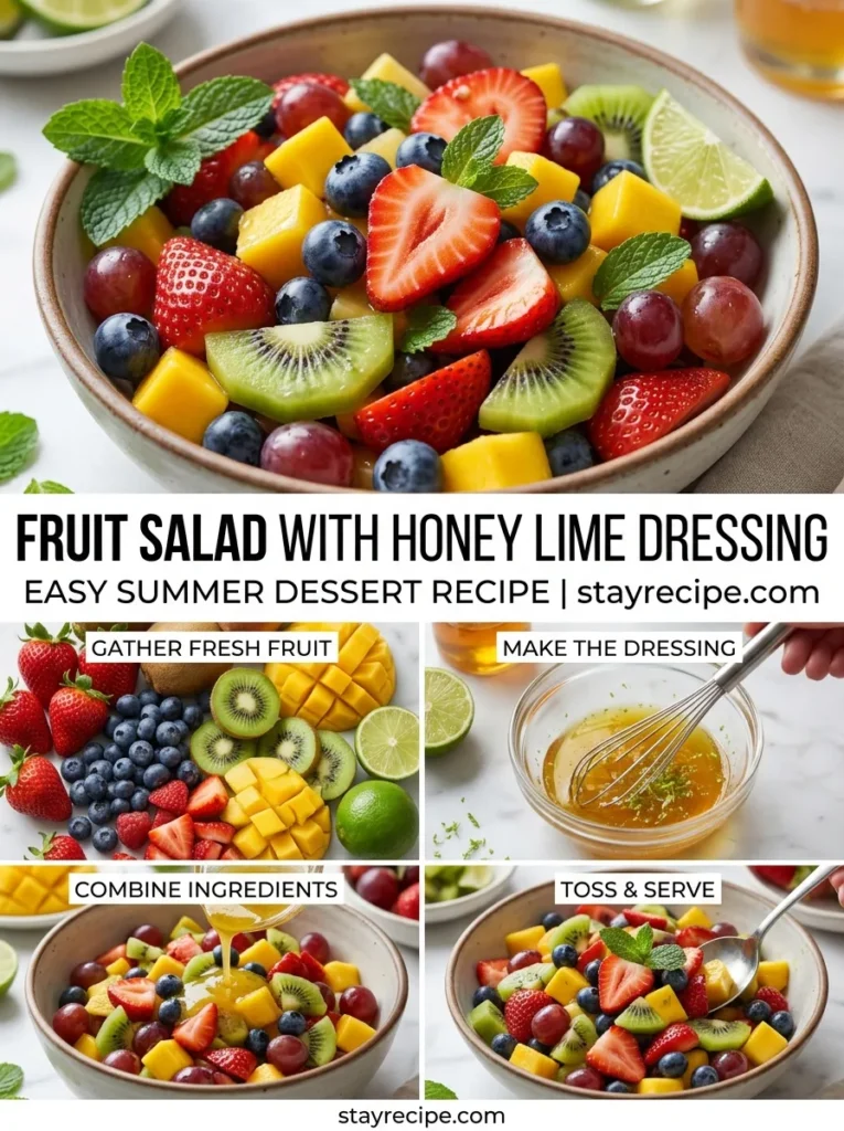 6  Fruit Salad With Honey Lime Dressing