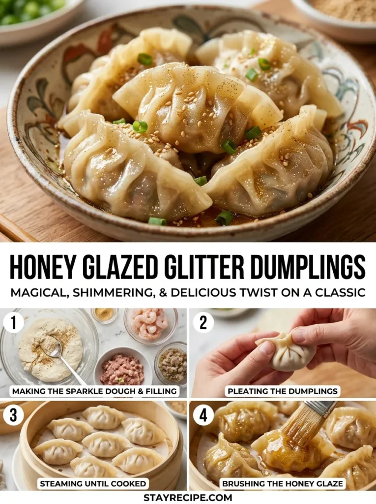 6  Honey Glazed Glitter Dumplings
