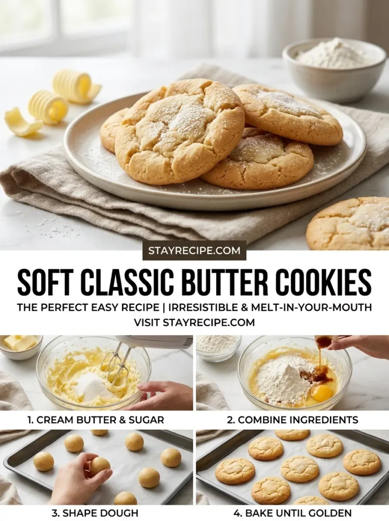 6 Soft Classic Butter Cookies