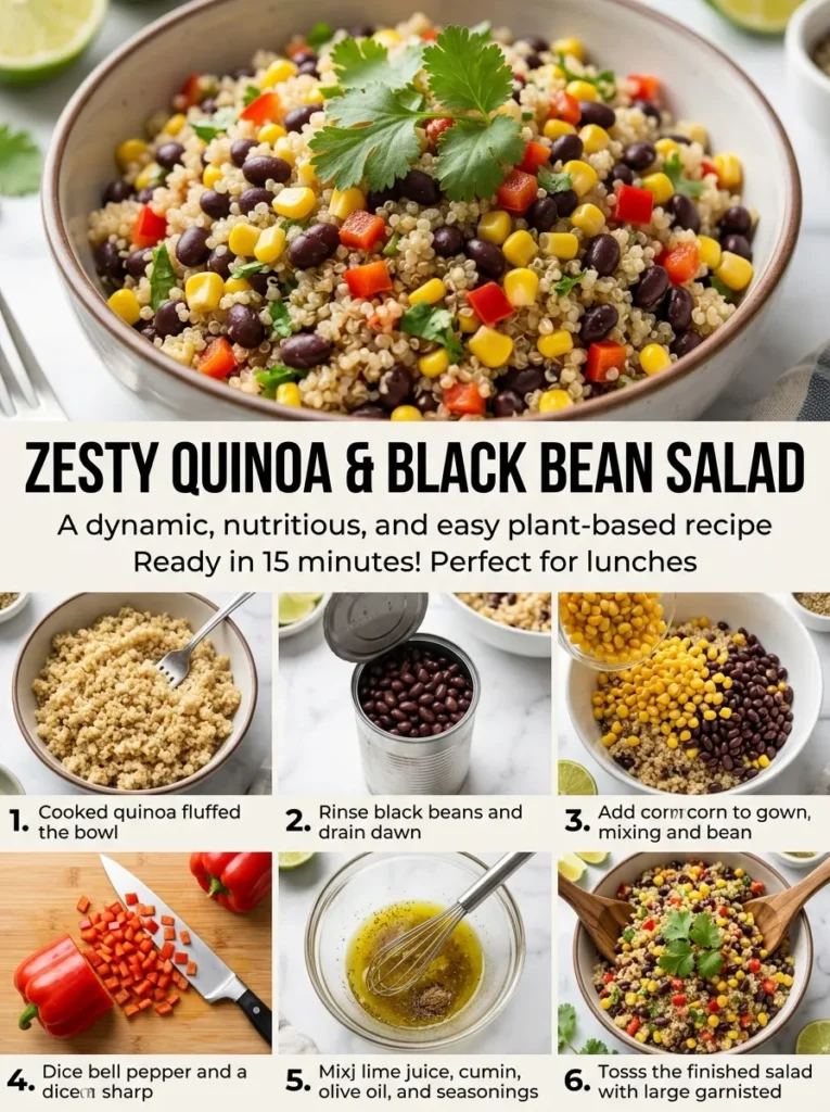 6  Zesty Quinoa Black Bean Salad