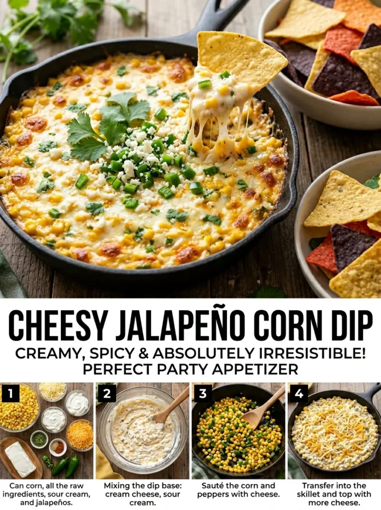 7  Cheesy Jalapeno Corn Dip Corn Dip Recipe