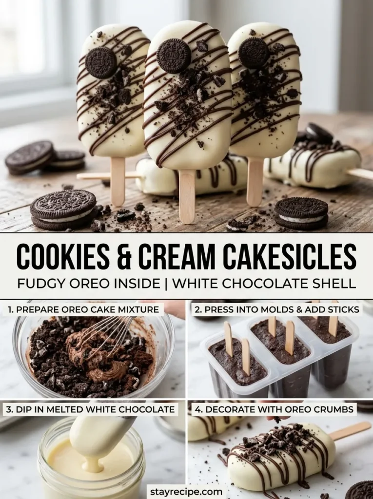 7  Cookies And Cream Cakesicles