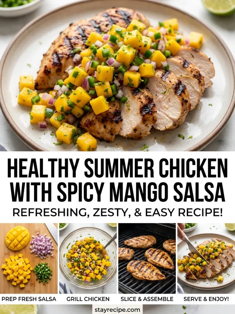 7  Healthy Summer Chicken With Spicy Mango Salsa