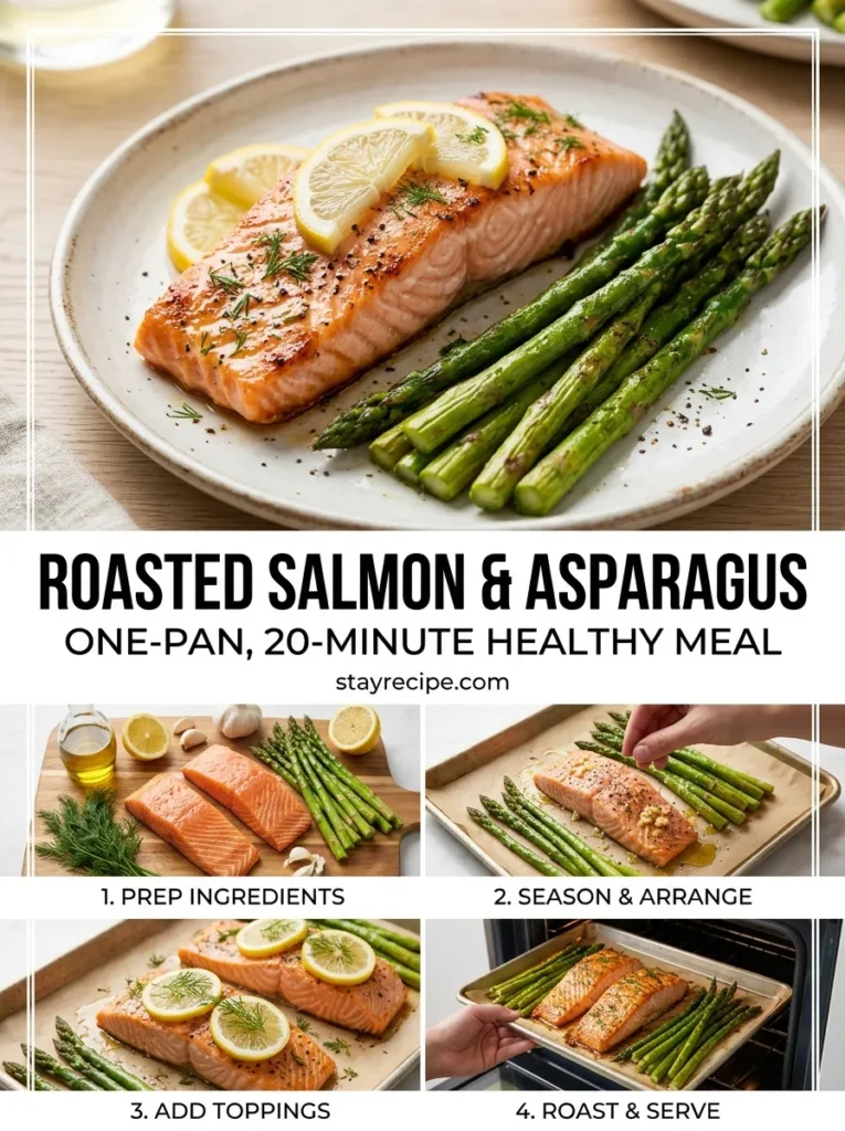 7  Roasted Salmon And Asparagus