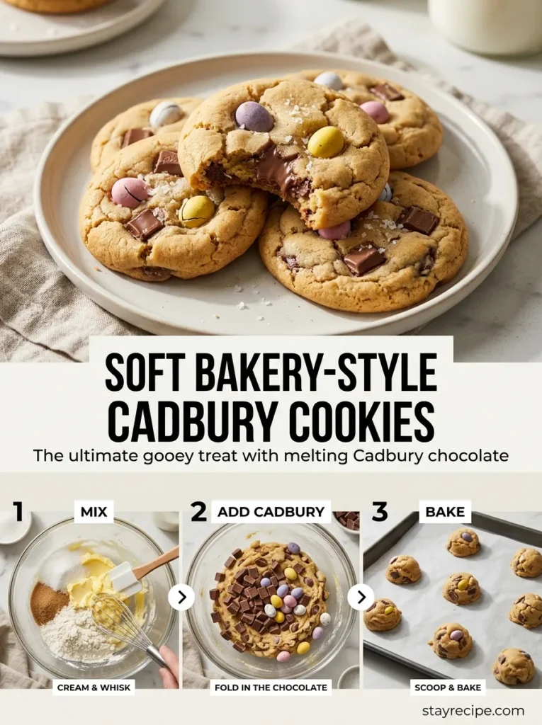 7  Soft Bakery Style Cadbury Cookies