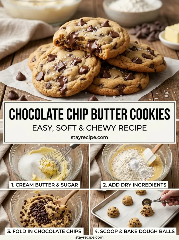 8 Chocolate Chip Butter Cookies