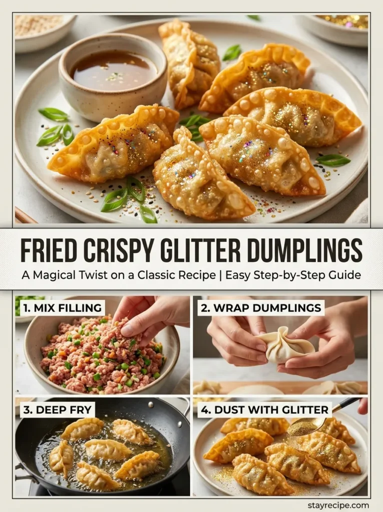 8  Fried Crispy Glitter Dumplings