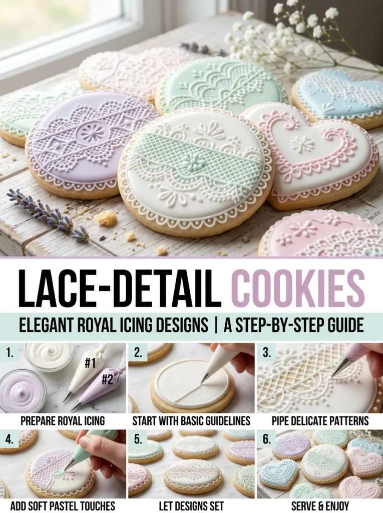 8 Lace Detail Cookies