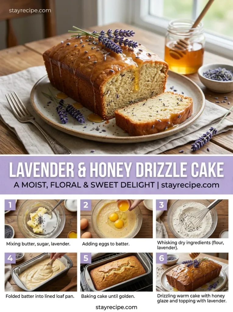 8  Lavender Honey Drizzle Cake