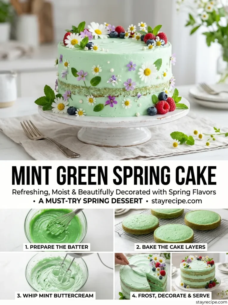 8 Mint Green Spring Cake