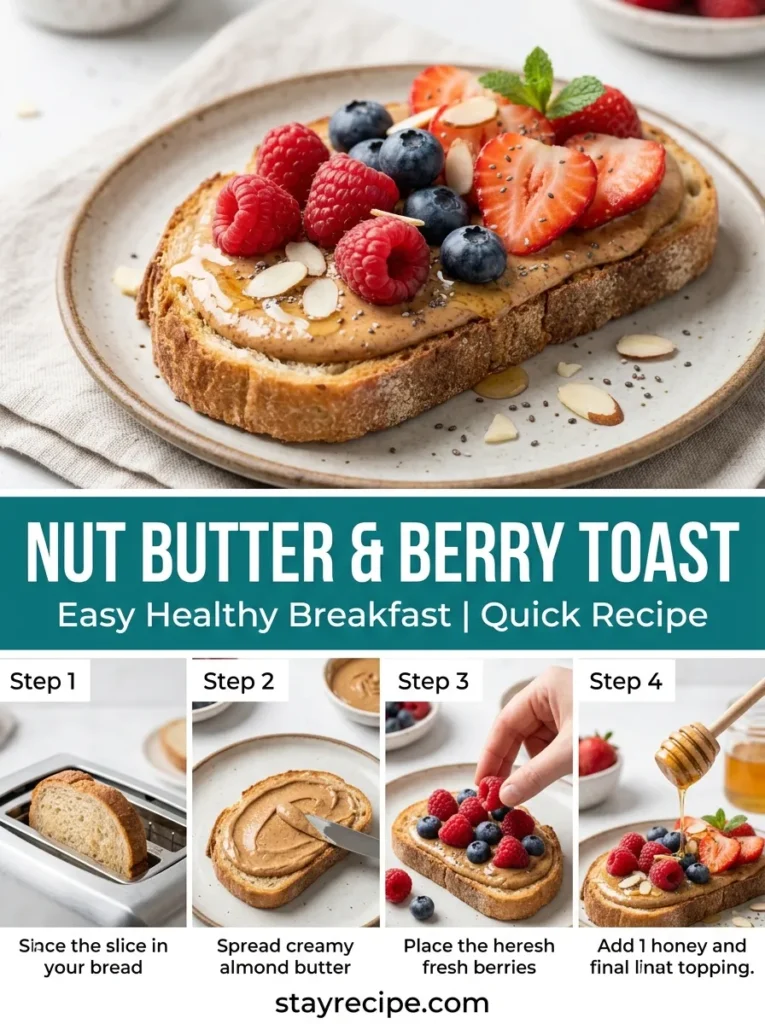 8 Nut Butter Berry Toast
