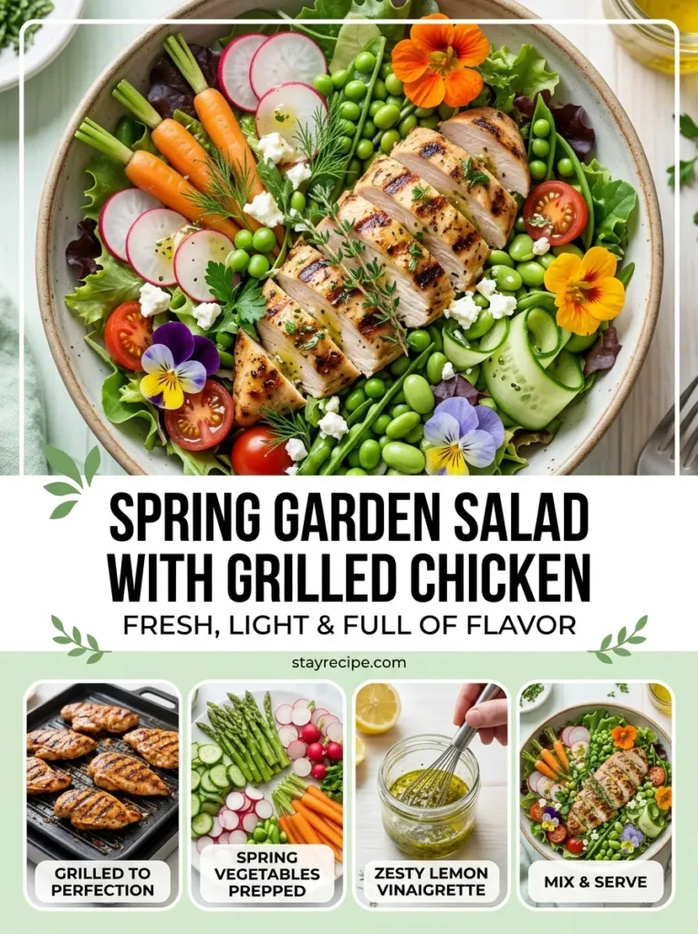 8 Spring Garden Salad With Grilled Chicken