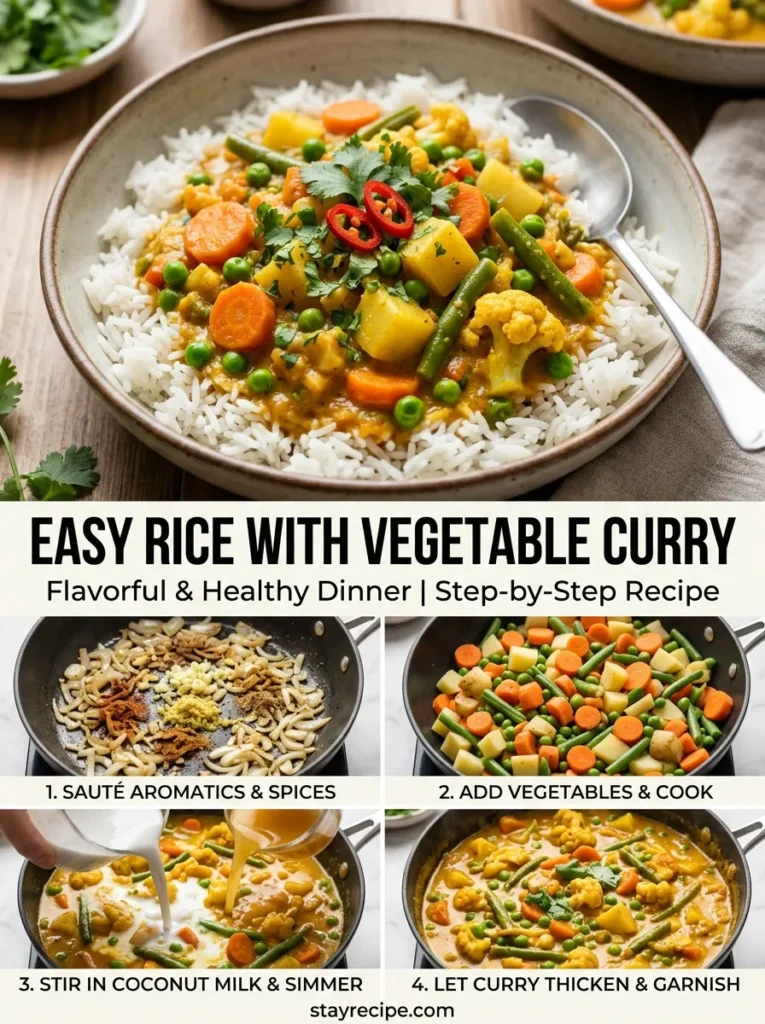 8 Rice With Vegetable Curry