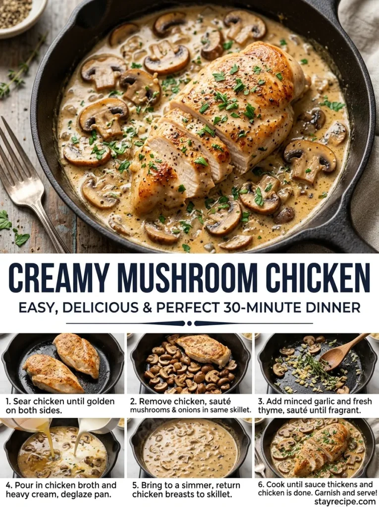 9 Creamy Mushroom Chicken