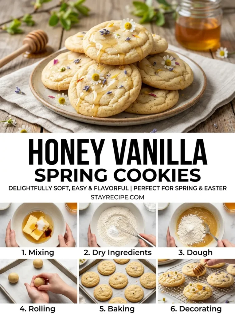 9  Honey Vanilla Spring Cookies